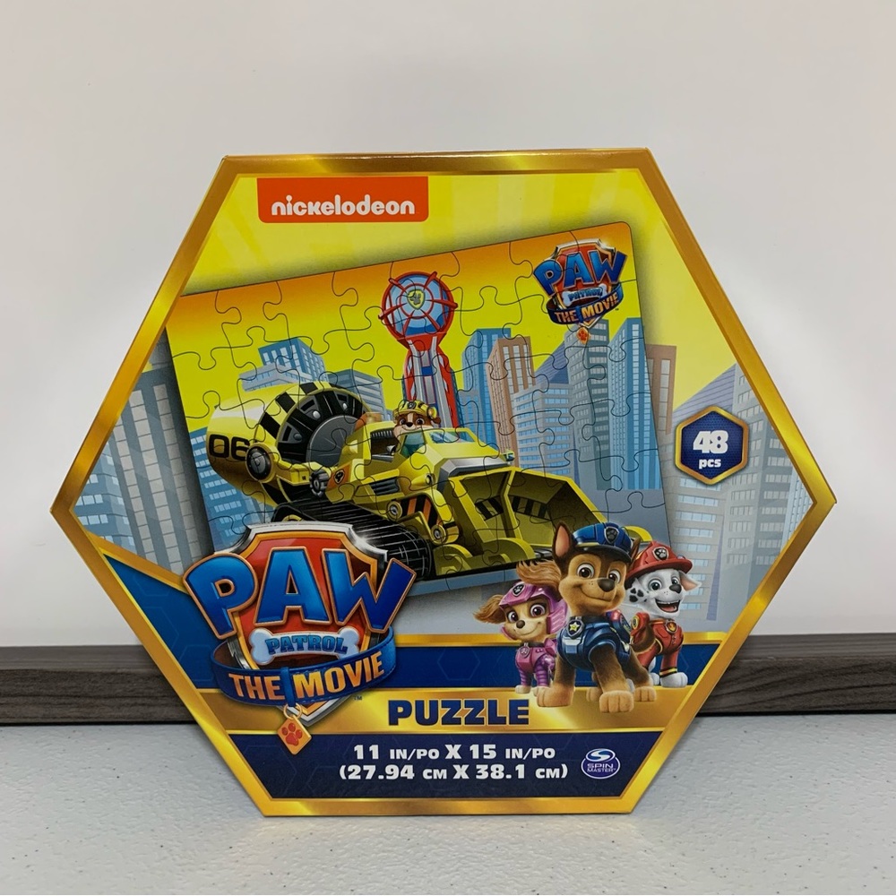 PAW Patrol The Movie Rubble 48-Piece Puzzle-NIB